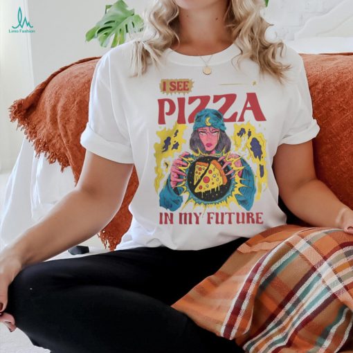 Pizza Magic Ball Unisex Vintage Wash Denim T Shirts