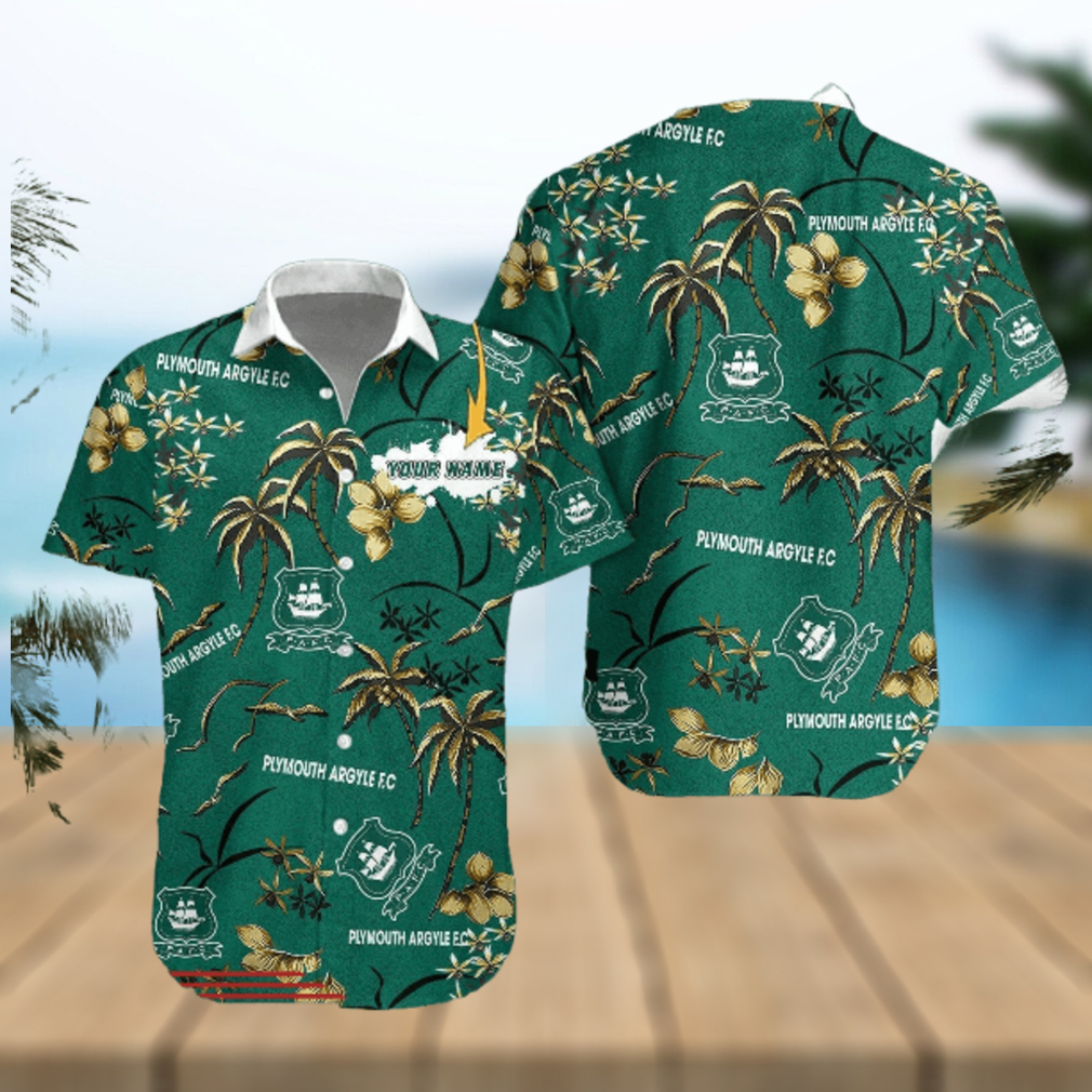 Plymouth Argyle F.C Hawaiian Shirt Custom Name Trending For Men Women Gift Summer Plymouth Argyle F.C Hawaiian Shirt Custom Name Trending For Men Women Gift Summer