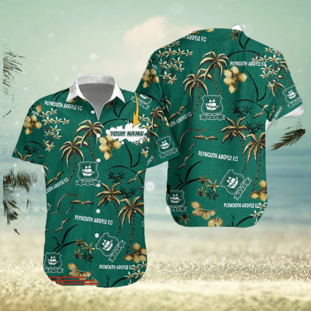 Plymouth Argyle F.C Hawaiian Shirt Custom Name Trending For Men Women Gift Summer Plymouth Argyle F.C Hawaiian Shirt Custom Name Trending For Men Women Gift Summer