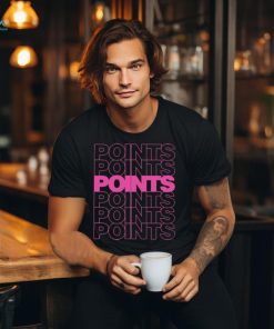 Points Points Points Pink t shirt