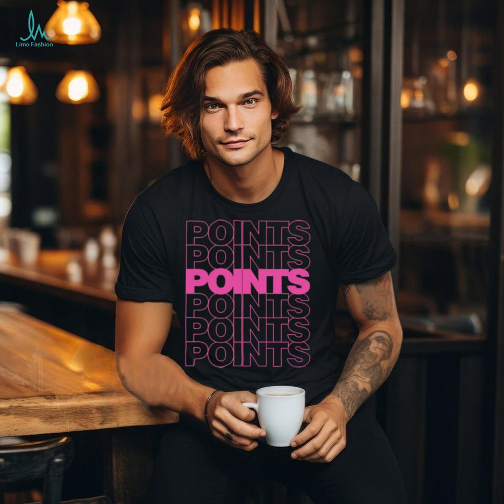Points Points Points Pink t shirt Points Points Points Pink t shirt