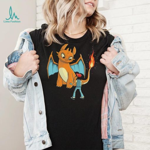 Pokemon Charizard X Night Fury how to train your monster shirt
