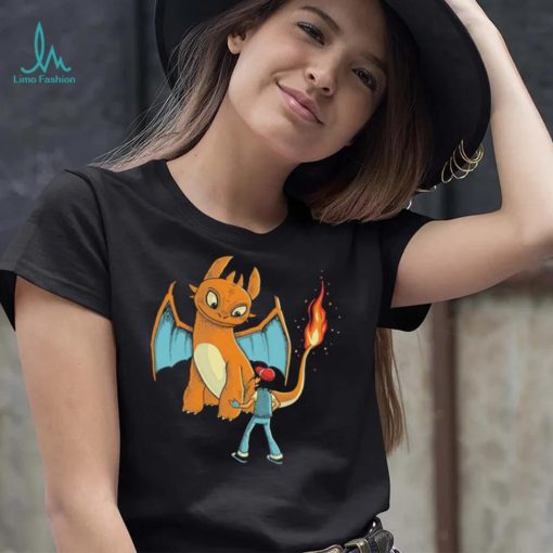 Pokemon Charizard X Night Fury how to train your monster shirt