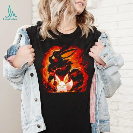 Pokemon Flareon fox fire evolution shirt