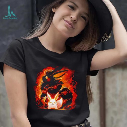 Pokemon Flareon fox fire evolution shirt