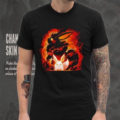 Pokemon Flareon fox fire evolution shirt