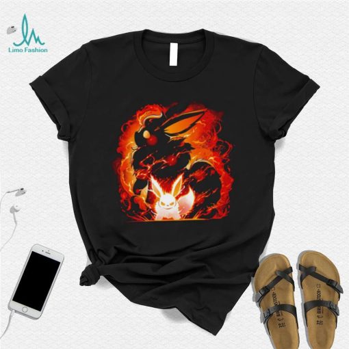 Pokemon Flareon fox fire evolution shirt