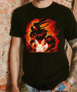 Pokemon Flareon fox fire evolution shirt