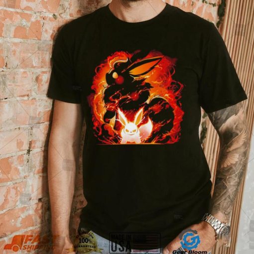 Pokemon Flareon fox fire evolution shirt
