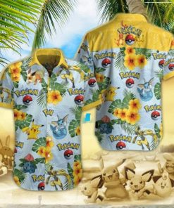 Pokemon Hawaiian Shirt For Summer Holiday