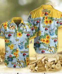 Pokemon Hawaiian Shirt For Summer Holiday