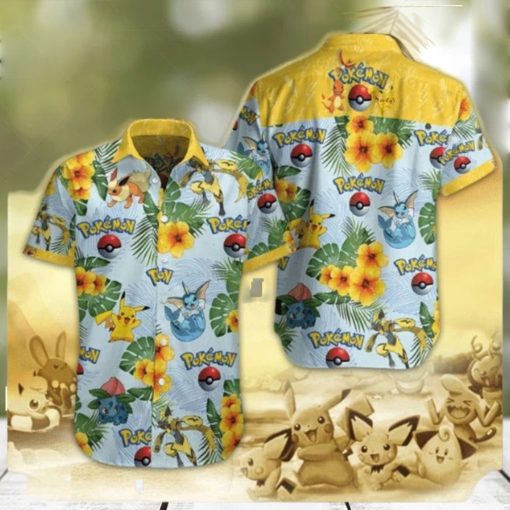 Pokemon Hawaiian Shirt For Summer Holiday