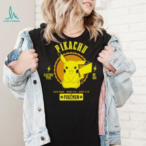 Pokemon Pikachu Pokédex data character shirt