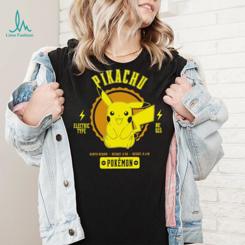Pokemon Pikachu Pokédex data character shirt Pokemon Pikachu Pokédex data character shirt