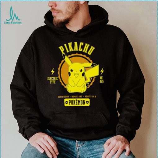 Pokemon Pikachu Pokédex data character shirt