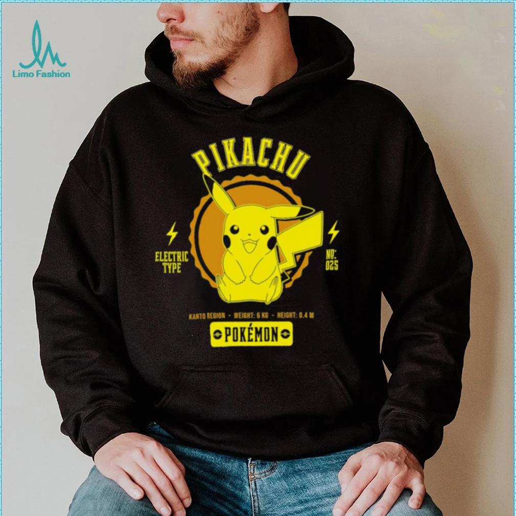 Pokemon Pikachu Pokédex data character shirt Pokemon Pikachu Pokédex data character shirt