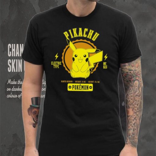 Pokemon Pikachu Pokédex data character shirt