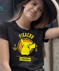 Pokemon Pikachu Pokédex data character shirt