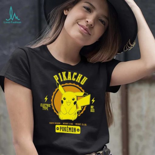 Pokemon Pikachu Pokédex data character shirt