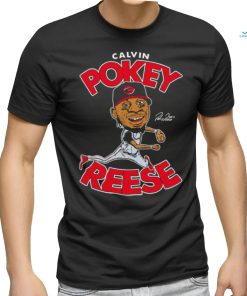 Pokey Reese cartoon hall of heroes signature shirt