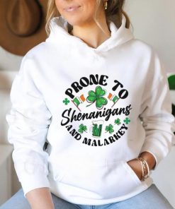Prone to shenanigans and malarkey St Patrick’s Day shirt