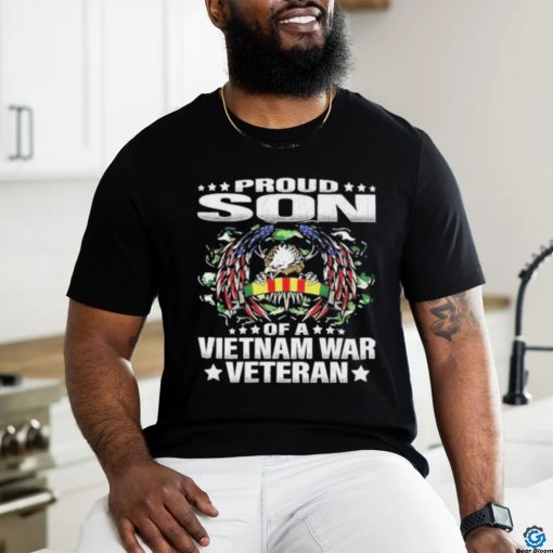 Proud Son Of A Vietnam War Veteran Military Vets T shirt