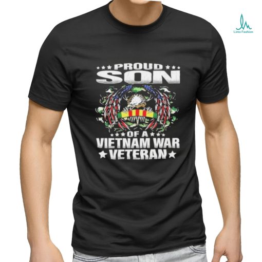 Proud Son Of A Vietnam War Veteran Military Vets T shirt