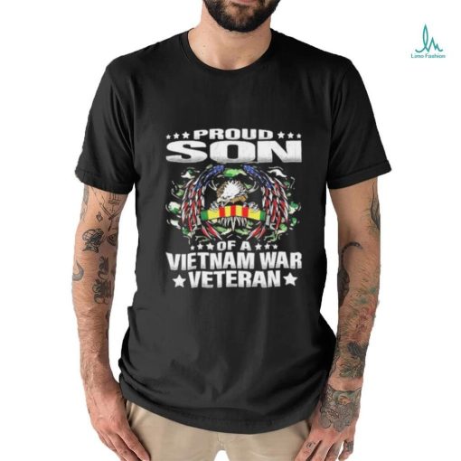 Proud Son Of A Vietnam War Veteran Military Vets T shirt