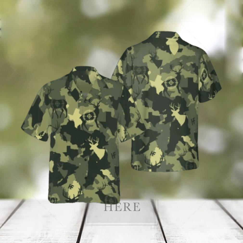 Proud Texas Camouflage Deer Hunting Camo Hawaiian Shirt Proud Texas Camouflage Deer Hunting Camo Hawaiian Shirt