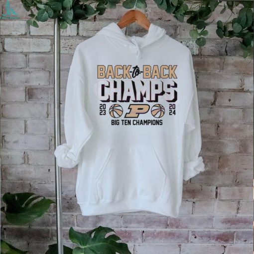 Purdue Basketball Back To Back Champs Big Ten shirt