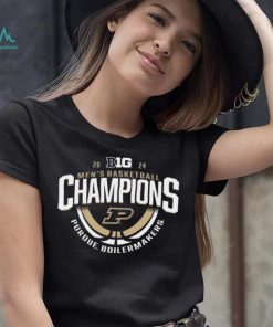 Purdue Boilermakers 2024 Big Ten Men's Basketball Regular Season Champions Locker Room T Shirt