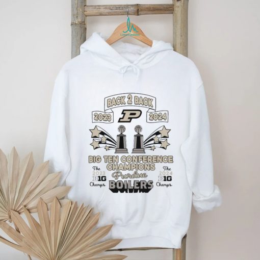 Purdue Boilermakers Back 2 Back 2023 2024 Big Ten Conference Champions Basketball Cup Stars shirt