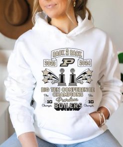 Purdue Boilermakers Back 2 Back 2023 2024 Big Ten Conference Champions Basketball Cup Stars shirt
