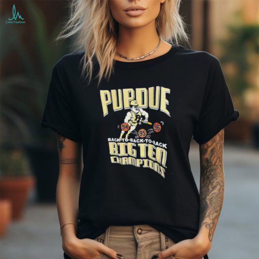 Purdue Boilermakers Back to back to back Big Ten champions shirt