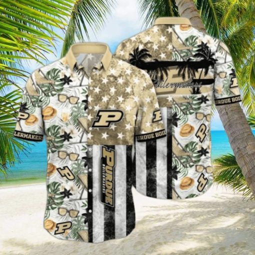 Purdue Boilermakers NCAA3 Flower Hawaii Shirt And Tshirt For Fans, Summer Football Shirts NA49817