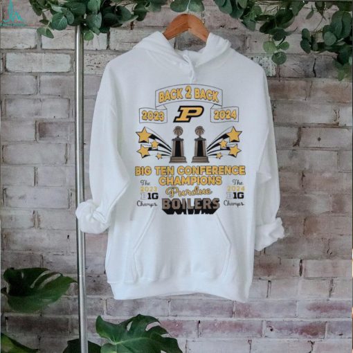 Purdue Boilermakers back 2 back 2023 2024 big ten conference champions shirt