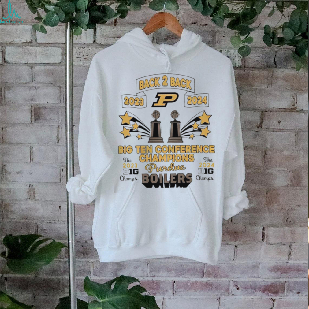 Purdue Boilermakers back 2 back 2023 2024 big ten conference champions shirt Purdue Boilermakers back 2 back 2023 2024 big ten conference champions shirt