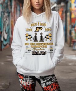 Purdue Boilermakers back 2 back 2023 2024 big ten conference champions shirt