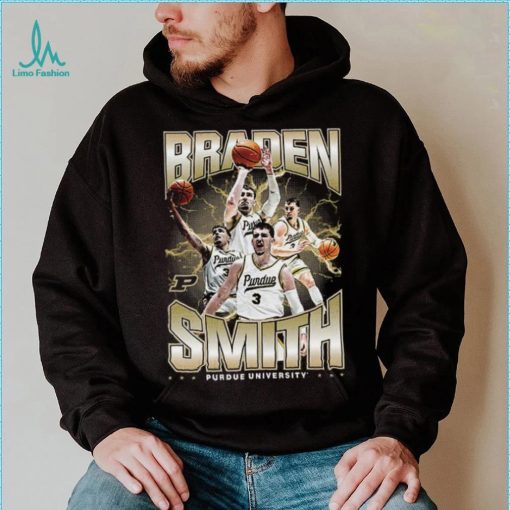 Purdue NCAA Men’s Basketball Braden Smith Official 2023 2024 Post Season T Shirt