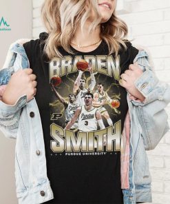 Purdue NCAA Men's Basketball Braden Smith Official 2023 2024 Post Season T Shirt