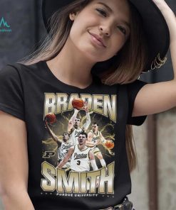 Purdue NCAA Men's Basketball Braden Smith Official 2023 2024 Post Season T Shirt
