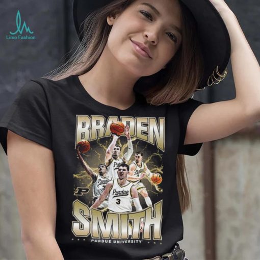 Purdue NCAA Men’s Basketball Braden Smith Official 2023 2024 Post Season T Shirt