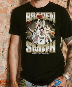 Purdue NCAA Men's Basketball Braden Smith Official 2023 2024 Post Season T Shirt