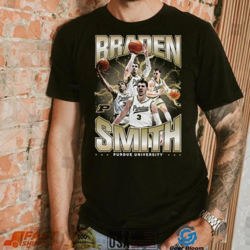 Purdue NCAA Men’s Basketball Braden Smith Official 2023 2024 Post Season T Shirt