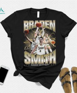 Purdue NCAA Men's Basketball Braden Smith Official 2023 2024 Post Season T Shirt