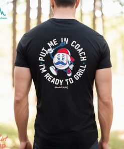 Put me in coach i’m ready to grill baseball BBQ shirt