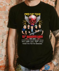 Pwr Up Tour ACDC 51st anniversary 1973 2024 thank you for the memories shirt