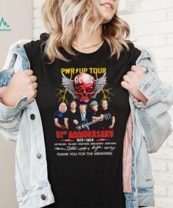 Pwr Up Tour ACDC 51st anniversary 1973 2024 thank you for the memories shirt