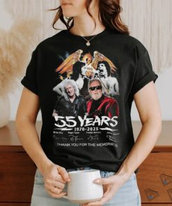 Queen Band 55 Years Of 1970 2025 Thank You For The Memories shirt