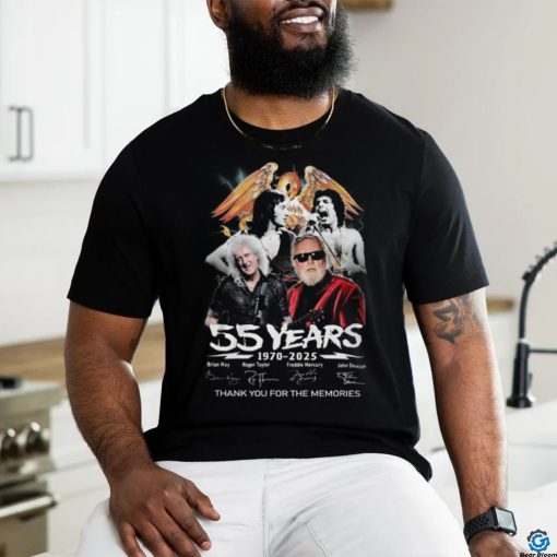 Queen Band 55 Years Of 1970 2025 Thank You For The Memories shirt